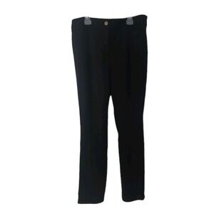 Talbots Black Cropped Straight-Leg Pants